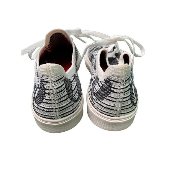 NEW PROTO IRIS D Men's Black & White Woven Logo Sneakers Size 9 /43 - Picture 5 of 8